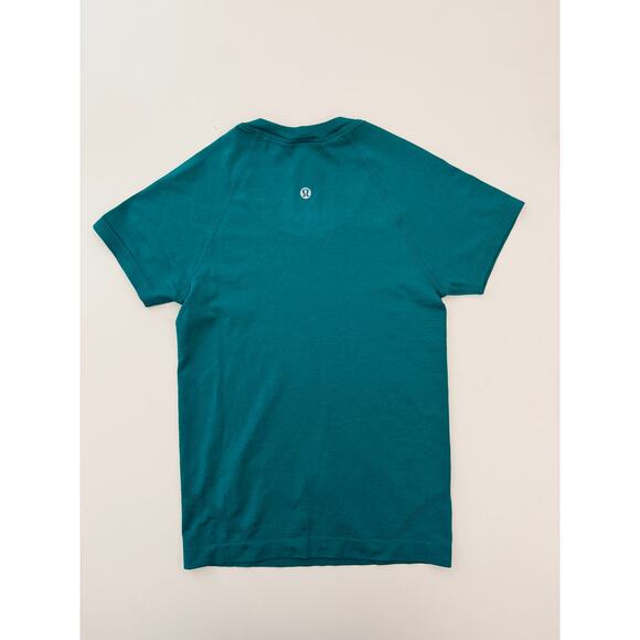 Lululemon teal short sleeve swiftly tech waist length - size 2 - Picture 6 of 6